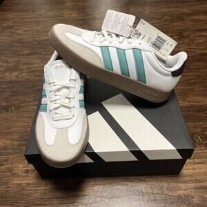 Adidas Women's Barreda Cloud White Collegiate Green Shoes JR1194 Size 10.5